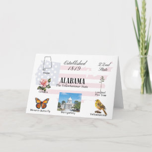 Cartão postal Alabama temas e marcos públicos