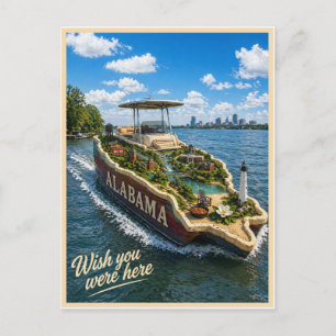 Cartão Postal Alabama   Wish You Were Here   Série Estadual
