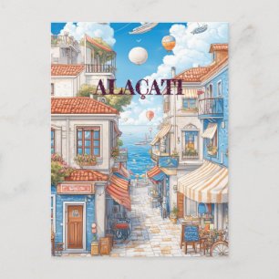 Cartão Postal Alaçatı Izmir Turkiye Viagem