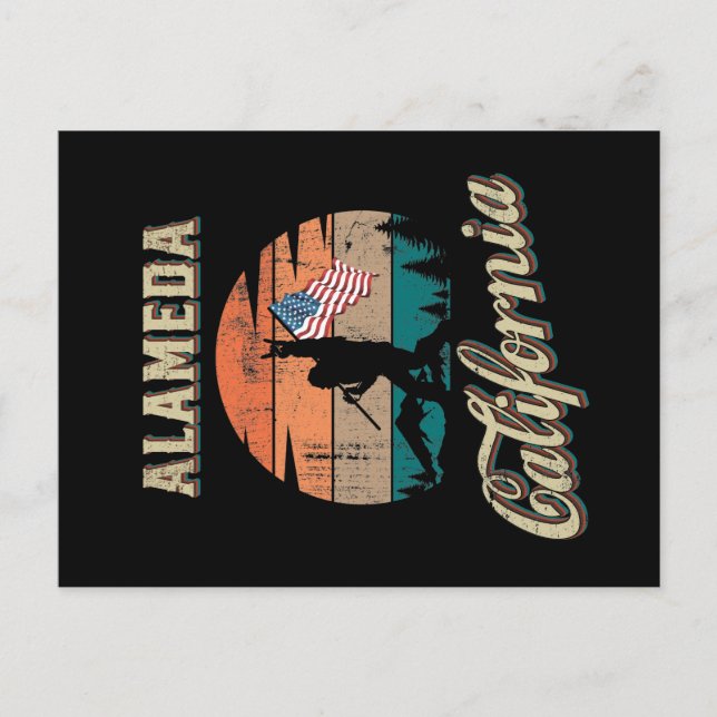 Cartão Postal Alameda Califórnia (Frente)