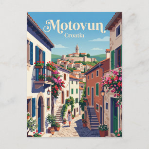 Cartão Postal Alameda de Motovun Croácia