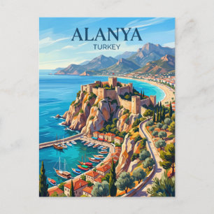 Cartão Postal Alanya Turquia