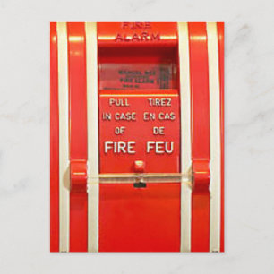 Cartão Postal Alarme de incêndio