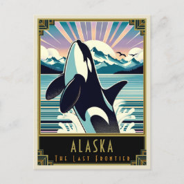 Cartão Postal Alasca | Art Deco