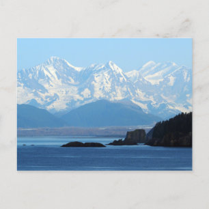Cartão Postal Alaska Coast Mountain Ocean Photo