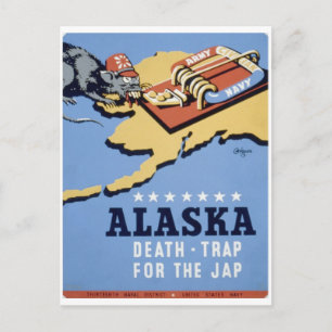 Cartão Postal Alaska_Death_Trap_Propaganda poster
