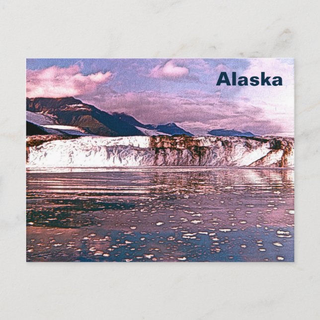 Cartão Postal Alaska Glacier (Frente)