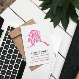 Cartão Postal ALASKA Mudamos Novo endereço Nova Casa