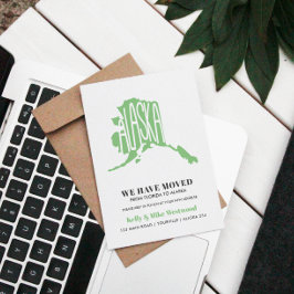 Cartão Postal ALASKA Mudamos Novo endereço Nova Casa