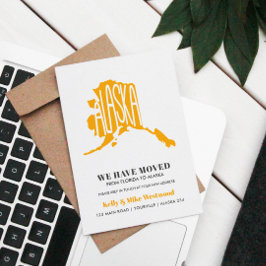 Cartão Postal ALASKA Mudamos Novo endereço Nova Casa