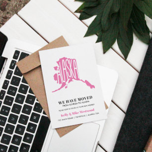 Cartão Postal ALASKA Mudamos o novo endereço Novo lar