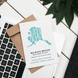 Cartão Postal ALASKA Mudamos o novo endereço Novo lar