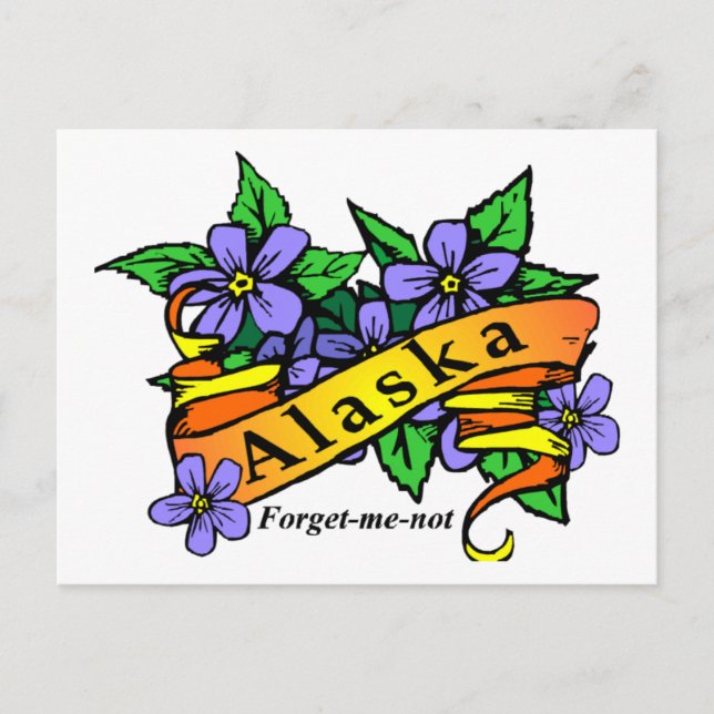 Cartão Postal Alaska não me esqueça (Frente)