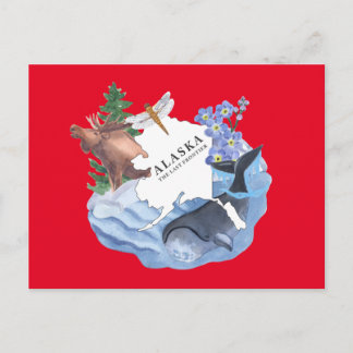 Cartão Postal Alaska - Último Cartão-Postal De Estado Fronteiriç