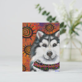 CARTÃO POSTAL ALASKAN MALAMUTE