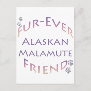 Cartão Postal Alaskan Malamute Fuore