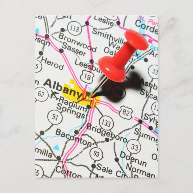 Cartão Postal Albany, Nova Iorque (Frente)