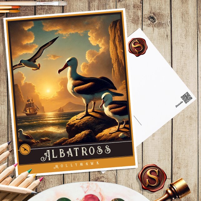 Cartão Postal Albatroz | Cartão-postal para animais de cunhagem  (Criador carregado)