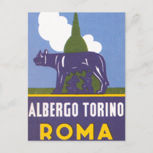 Cartão Postal Albergo Torino