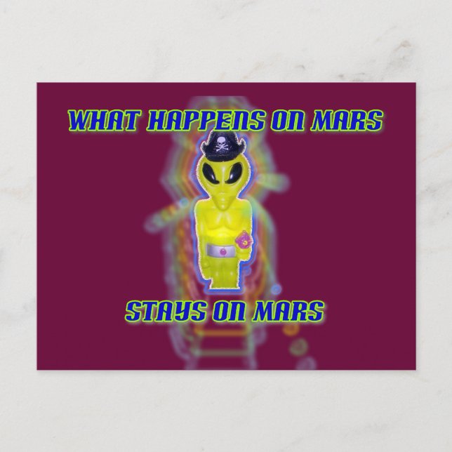 Cartão Postal Albert Alienígena Tee (Frente)