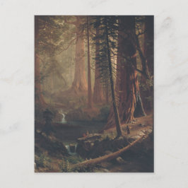 Cartão Postal Albert Bierstadt Árvores Gigantes de Sequóia da Ca