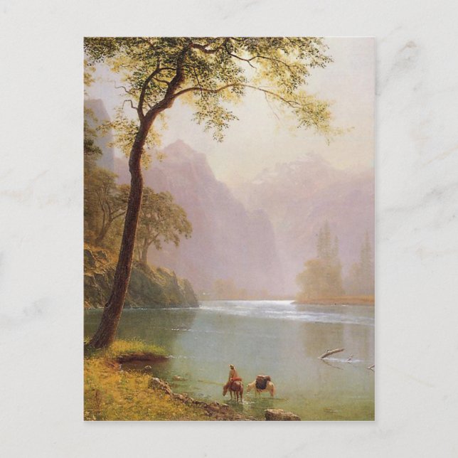 Cartão Postal Albert Bierstadt, Kerns River Valley California (Frente)