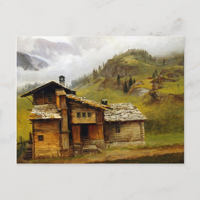 Cartão Postal Albert Bierstadt Mountain House (Frente)