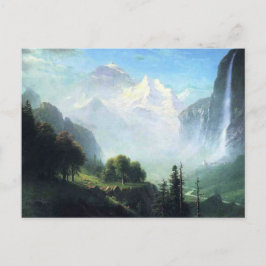 Cartão Postal Albert Bierstadt Staubbach cai perto de Lauterbru