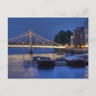 Cartão Postal Albert Bridge à noite