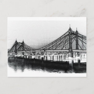 Cartão Postal Albert Bridge London
