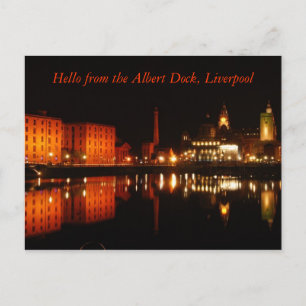 Cartão Postal Albert dock, Olá do Albert Dock, Liverpool