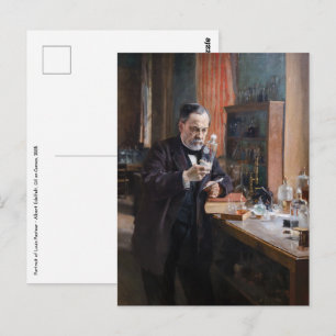 Cartão Postal Albert Edelfelt - Retrato de Louis Pasteur