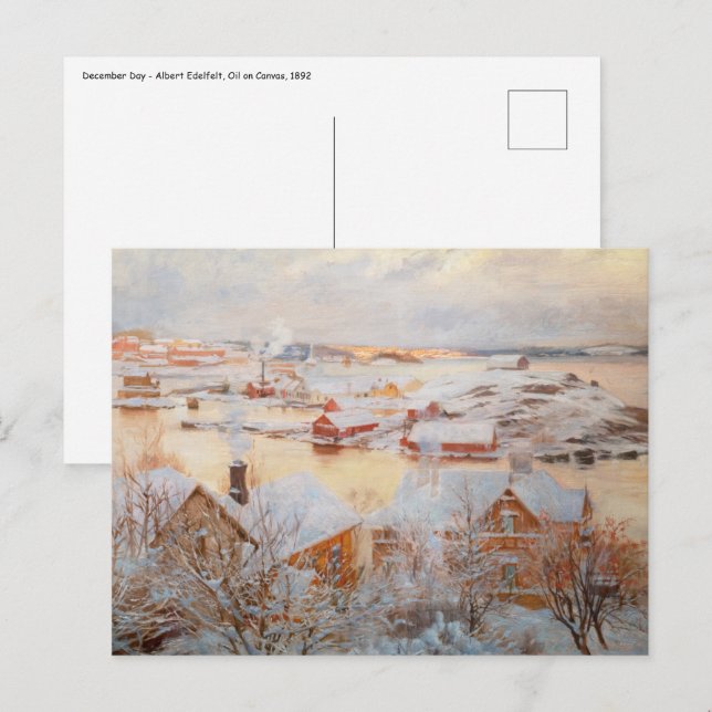 Cartão Postal Albert Edelsense - Dia de dezembro (Frente/Verso)