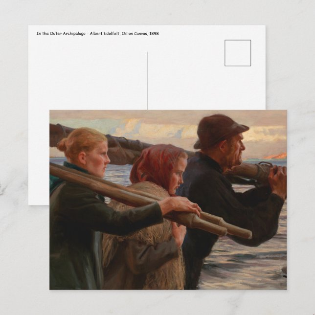 Cartão Postal Albert Edelsense - No Arquipélago Exterior (Frente/Verso)