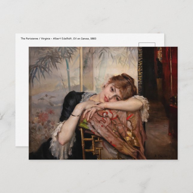 Cartão Postal Albert Edelsense - O Parisienne / Virginie (Frente/Verso)