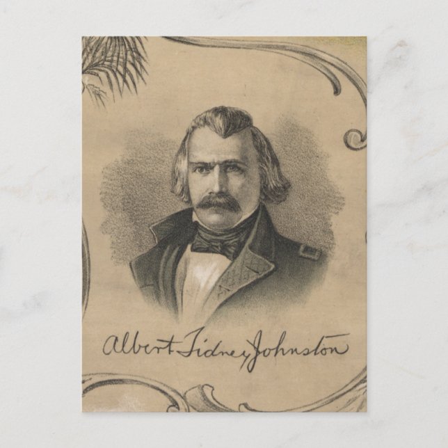 Cartão Postal Albert Sidney Johnston (Frente)