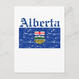Cartão Postal Alberta Canada Flag design