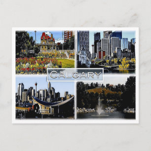 Cartão Postal Alberta - Canadá - Mosaico -