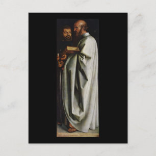 Cartão Postal Albrecht Durer O Painel Direito Dos Quatro Apósto