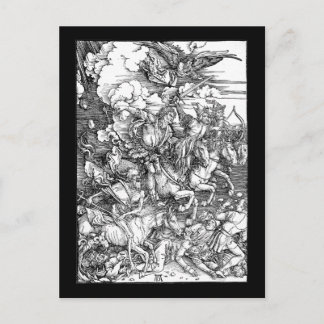 Cartão Postal Albrecht Durer Os Quatro Cavaleiros do Apocalipse