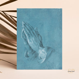 Cartão Postal Albrecht Durer Rezando Mãos Impressão de Pintura