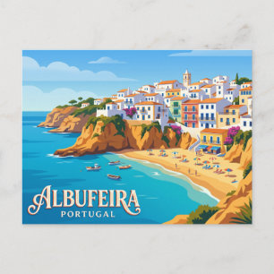 Cartão Postal Albufeira Centro Histórico e Praia dos Pescadores