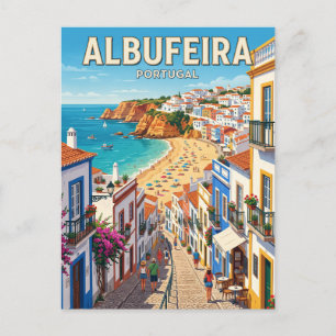 Cartão Postal Albufeira Centro Histórico Portugal