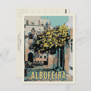 Cartão Postal Albufeira Old Town Pictureque View, Algarve