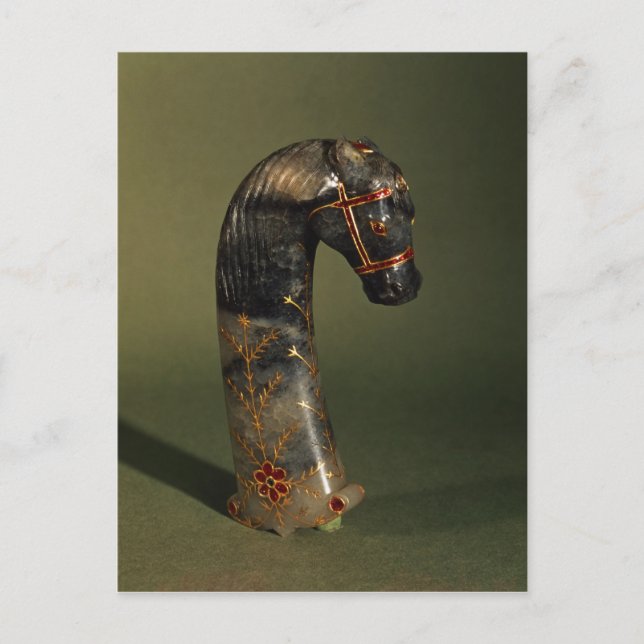Cartão Postal Alça de punhal sob a forma de cabeça de cavalo (Frente)