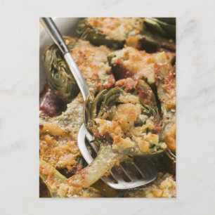 Cartão Postal Alcachofras recheadas com ralé