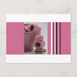 Cartão Postal alcaçuz rosa