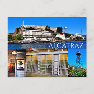 CARTÃO POSTAL ALCATRAZ ISLAND SAN FRANCISCO CALIF