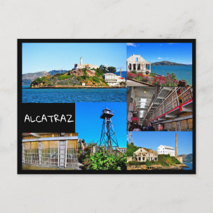 CARTÃO POSTAL ALCATRAZ ISLAND SAN FRANCISCO CALIF