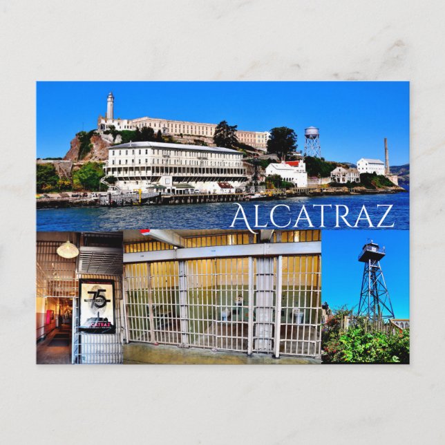 CARTÃO POSTAL ALCATRAZ ISLAND SAN FRANCISCO CALIFO (Frente)